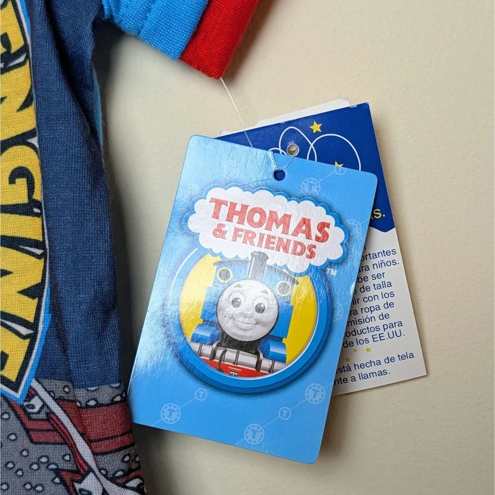 Vintage‎ Thomas Train Engine 2008 Short Sleeve Pajama PJ Shirt 18 Months NWT